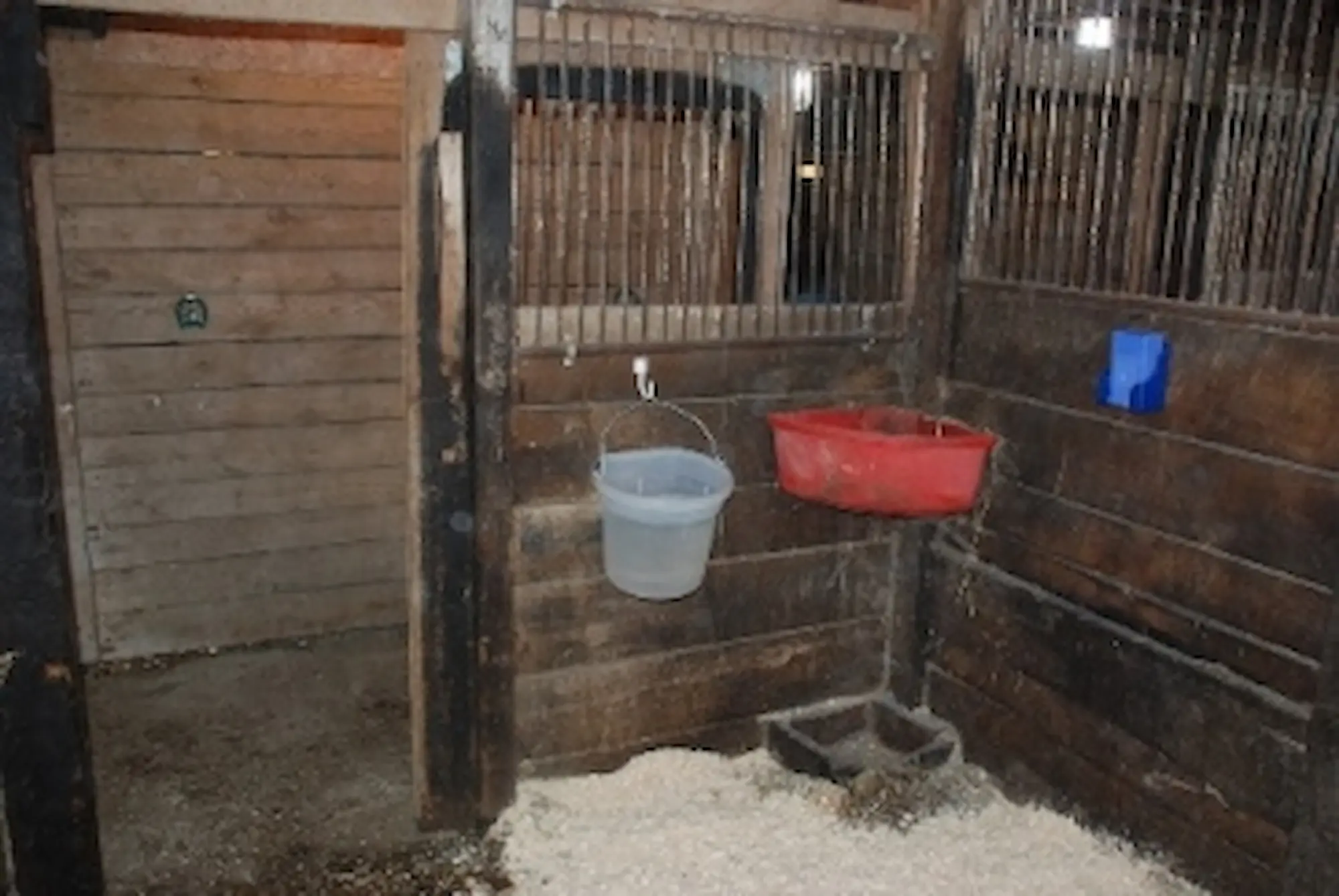 The inside of a stall